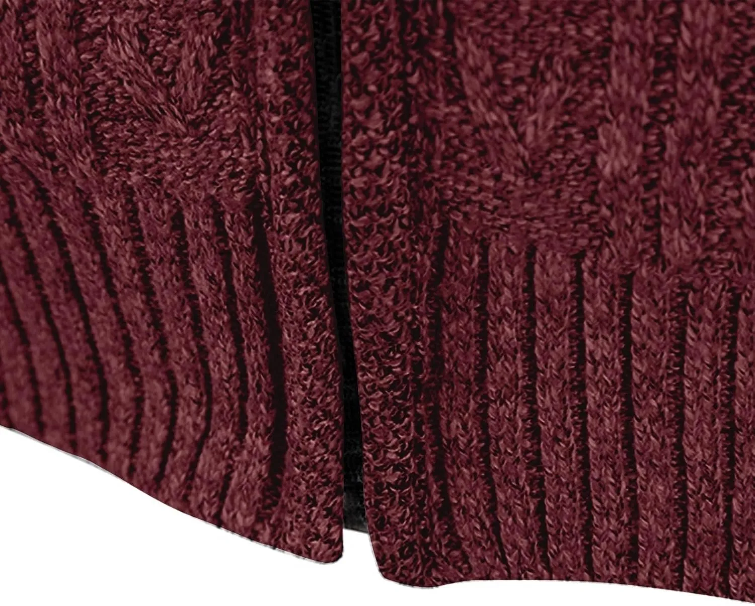 Men's Cardigan Sweaters Button Down Cable Knit Sweater Ribbed Sweater Stand Collar Sweaters Open Front Cardigan