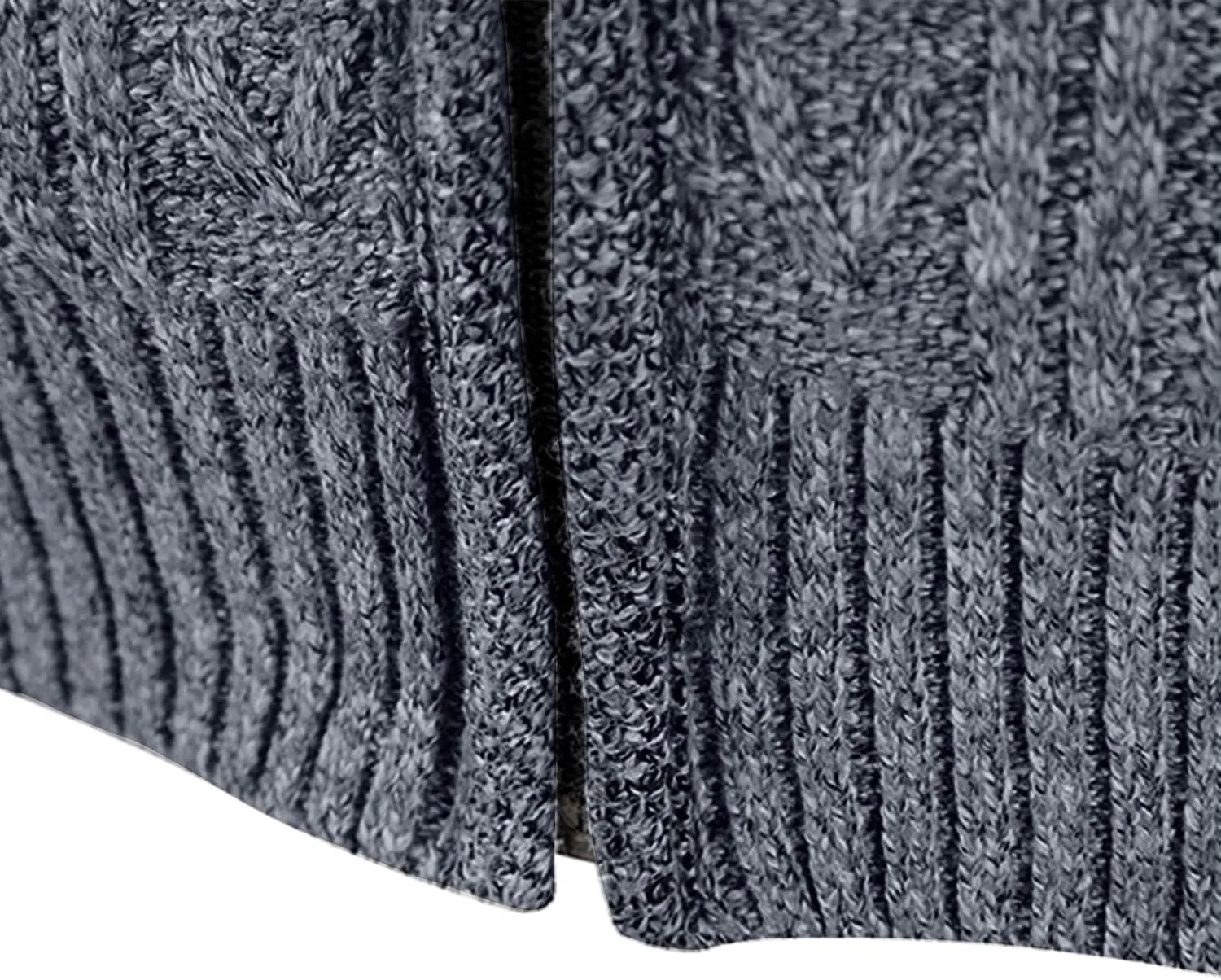 Men's Cardigan Sweaters Button Down Cable Knit Sweater Ribbed Sweater Stand Collar Sweaters Open Front Cardigan