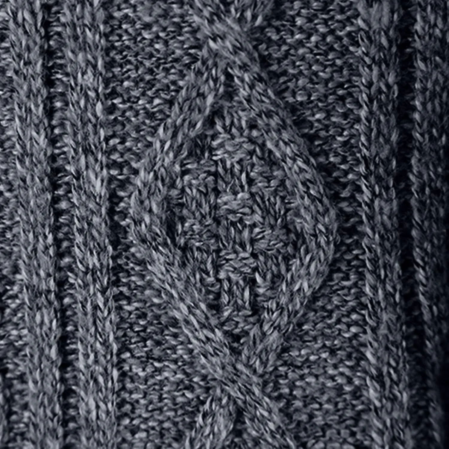 Men's Cardigan Sweaters Button Down Cable Knit Sweater Ribbed Sweater Stand Collar Sweaters Open Front Cardigan