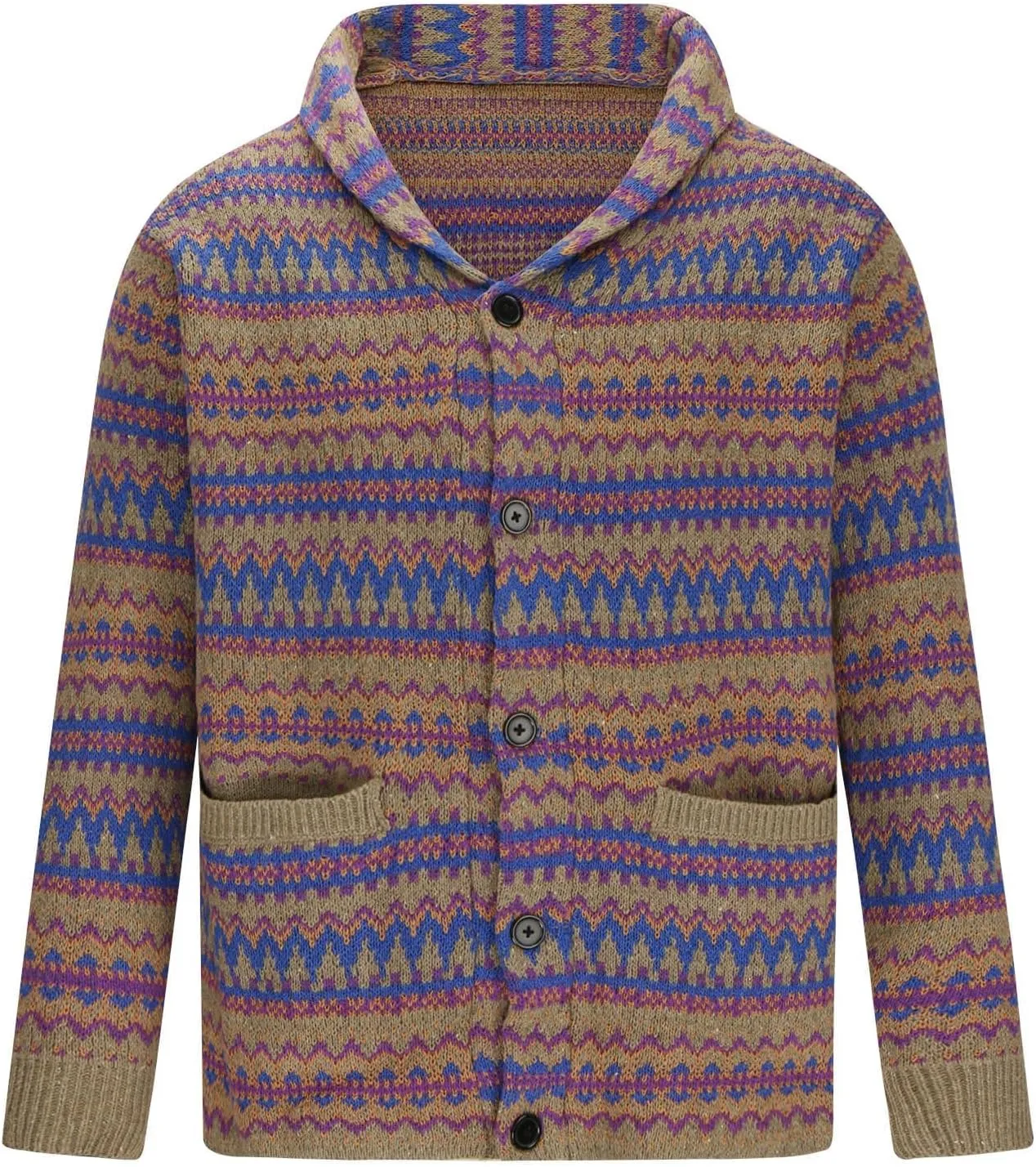 Men's Cardigan Sweaters Cable Knit Sweater Button Down Cardigan Color Block Sweater Open Front Cardigan Fashion Jackets