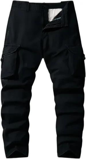 Men's Cargo Pants Relaxed Fit Sport Pants Jogger Sweatpants Drawstring Outdoor Trousers with Pockets