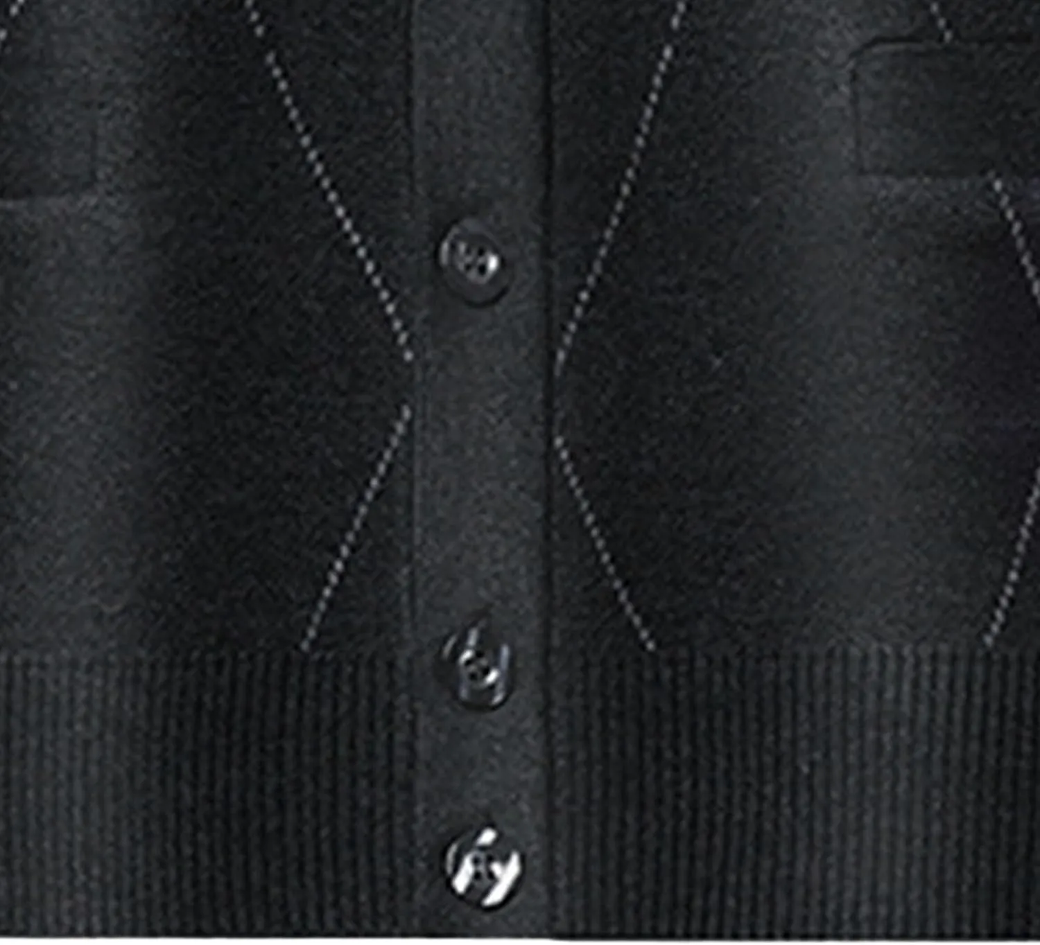 Men's Casual Argyle Cardigan Sweaters Button Up Wool Blend Jacket V Neck Soft Knitted Plaid Pockets Sweaters