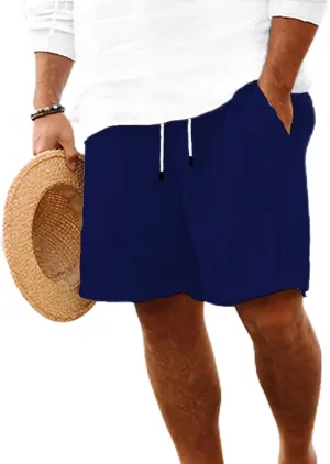 Mens Casual Shorts Fashionable Casual Shorts Solid and Men's Pants Cargo Shorts Men Bird Dogs Short Men Linen Shorts