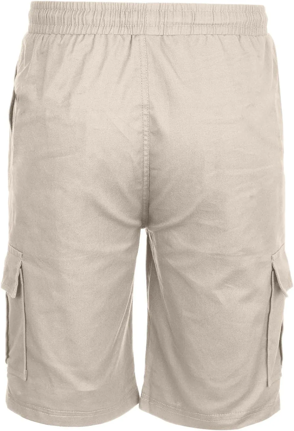 Mens Casual Twill Cargo Shorts Cotton Drawstring Classic Cargo Stretch Short with 6 Pockets Drawstring Shorts Cargo Shorts