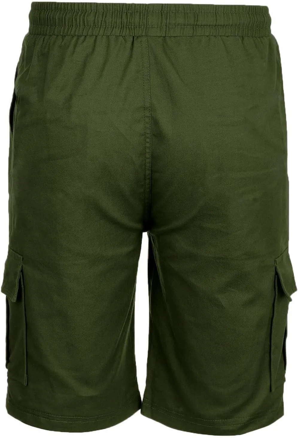 Mens Casual Twill Cargo Shorts Cotton Drawstring Classic Cargo Stretch Short with 6 Pockets Drawstring Shorts Cargo Shorts