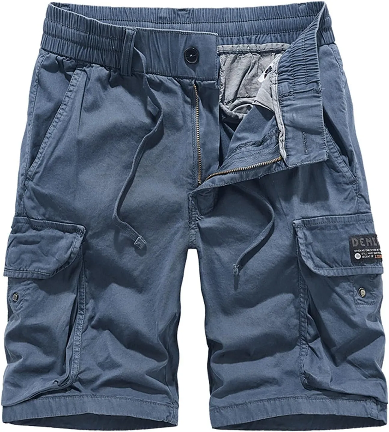 Men's Cotton Twill Cargo Shorts Outdoor Wear Lightweight Camo Cargo Shorts for Men Cargo Shorts Elastic Waist Cargo Trousers
