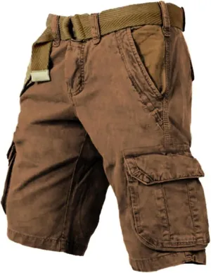 Mens Denim Shorts Men's Cargo Shorts Casual Hiking Shorts Cotton Multiple Pockets Workout Shorts Tactical Pants