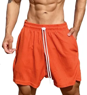 Men's Gym Shorts Sports Quick Dry Workout Running or Casual Training Short with Pockets Waffler Workout Beach Shorts Sports