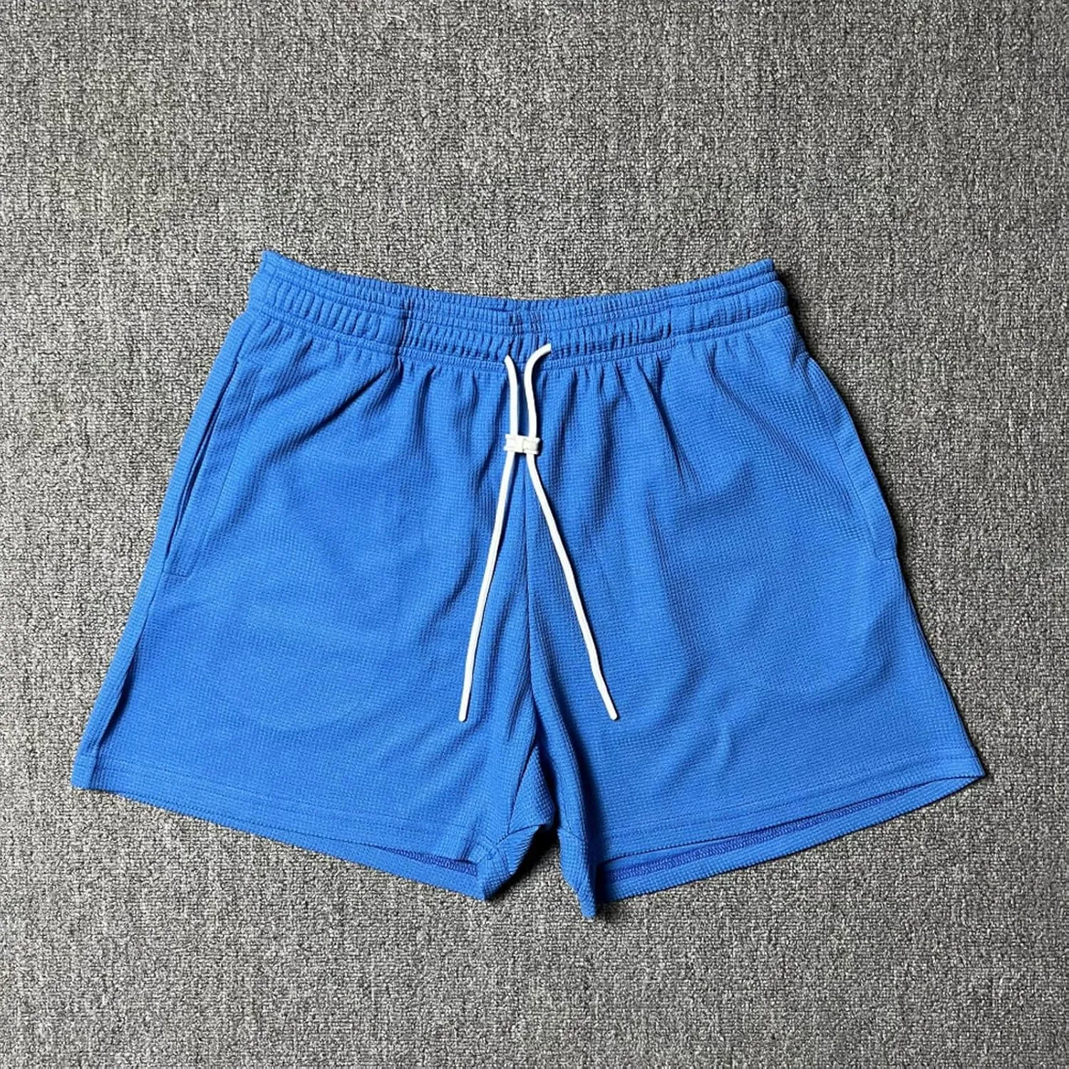 Men's Gym Shorts Sports Quick Dry Workout Running or Casual Training Short with Pockets Waffler Workout Beach Shorts Sports