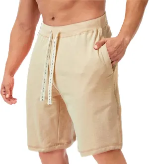 Men's Lounge Shorts Elastic Waist Walking Shorts Workout Gym Athletic Sweat Shorts Lightweight Travel Hiking Shorts