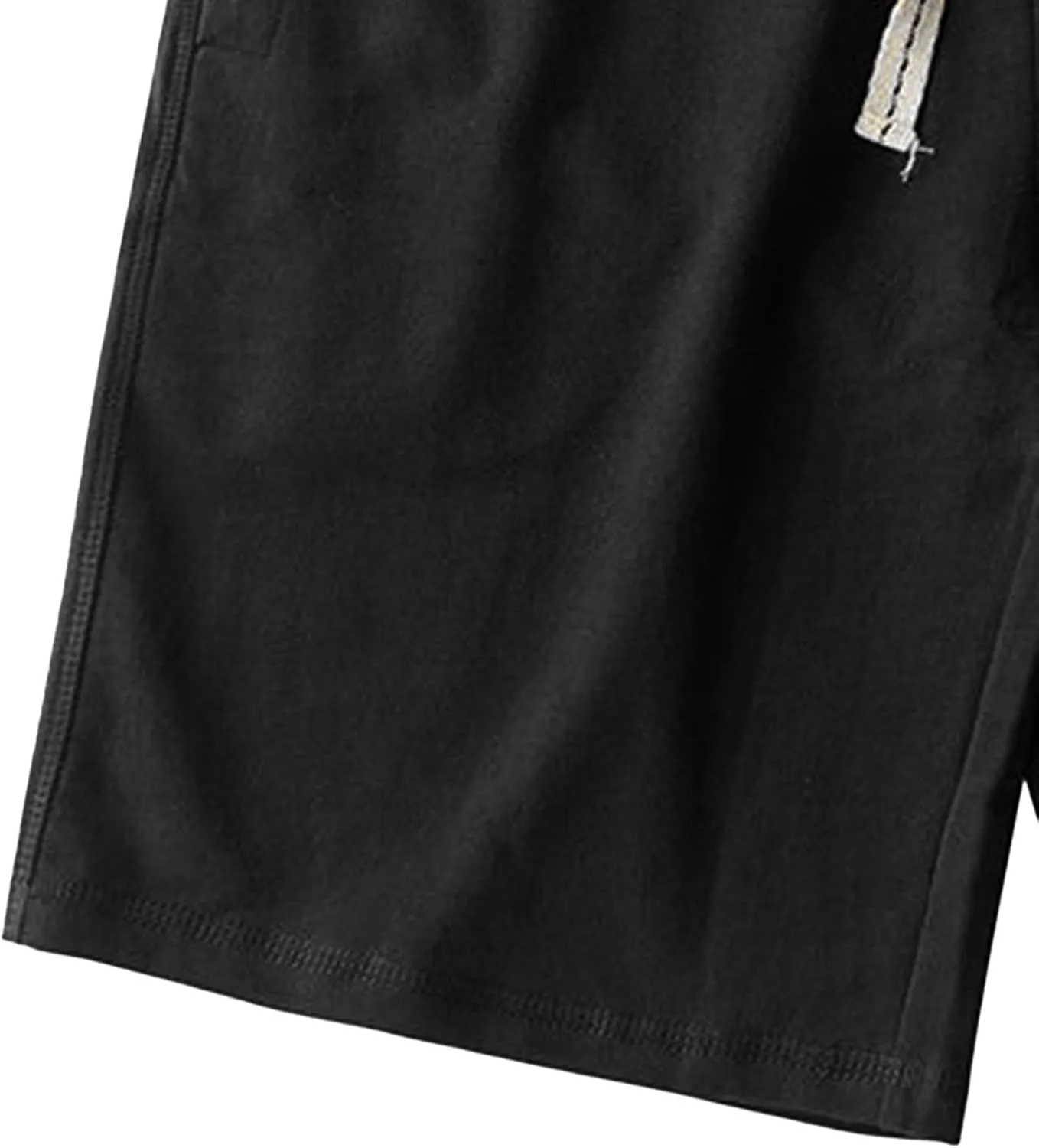 Mens Lounge Shorts Sports Cotton Sweat Drawstring Shorts with Pockets