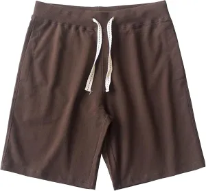 Mens Lounge Shorts Sports Cotton Sweat Drawstring Shorts with Pockets
