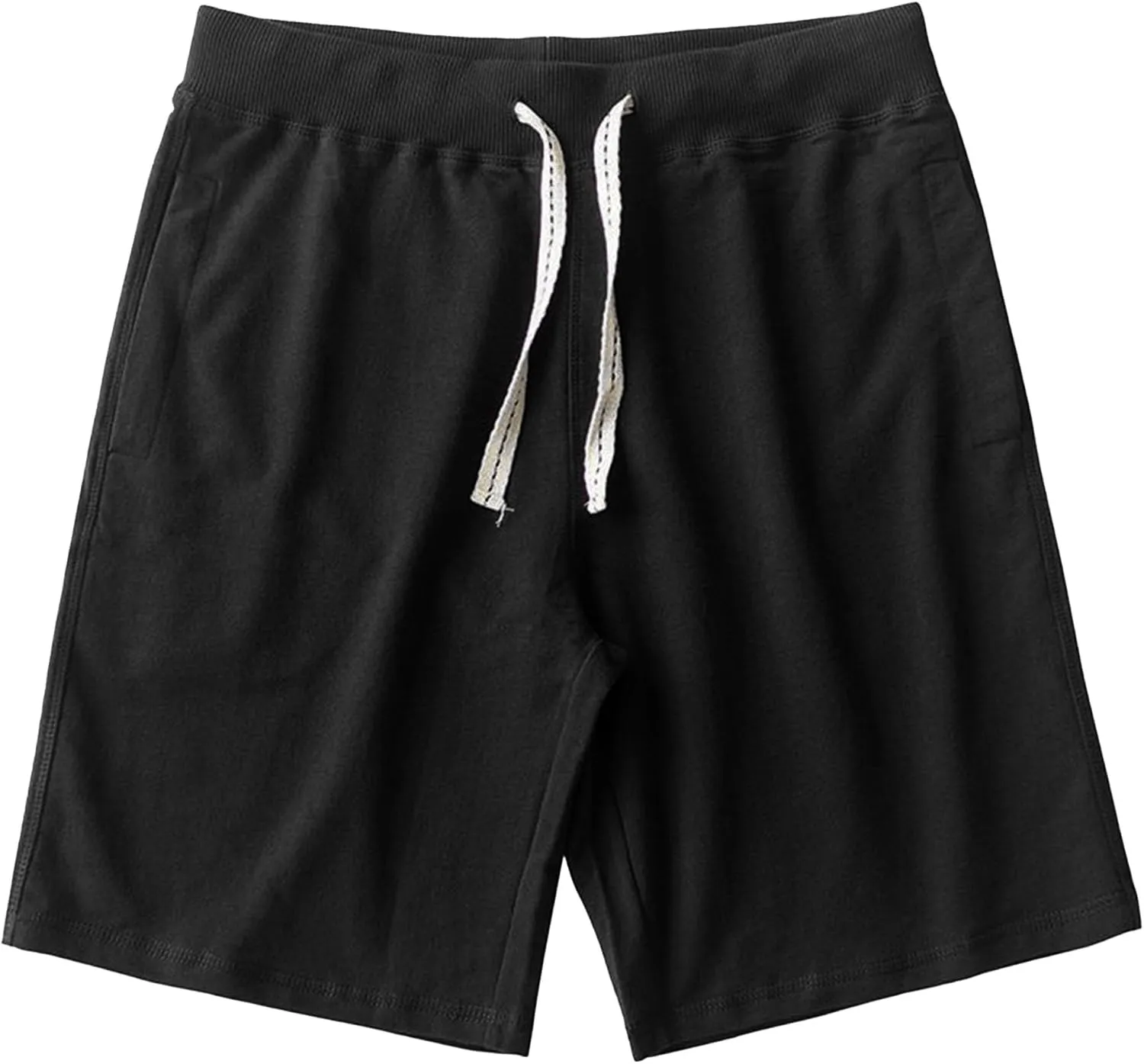 Mens Lounge Shorts Sports Cotton Sweat Drawstring Shorts with Pockets