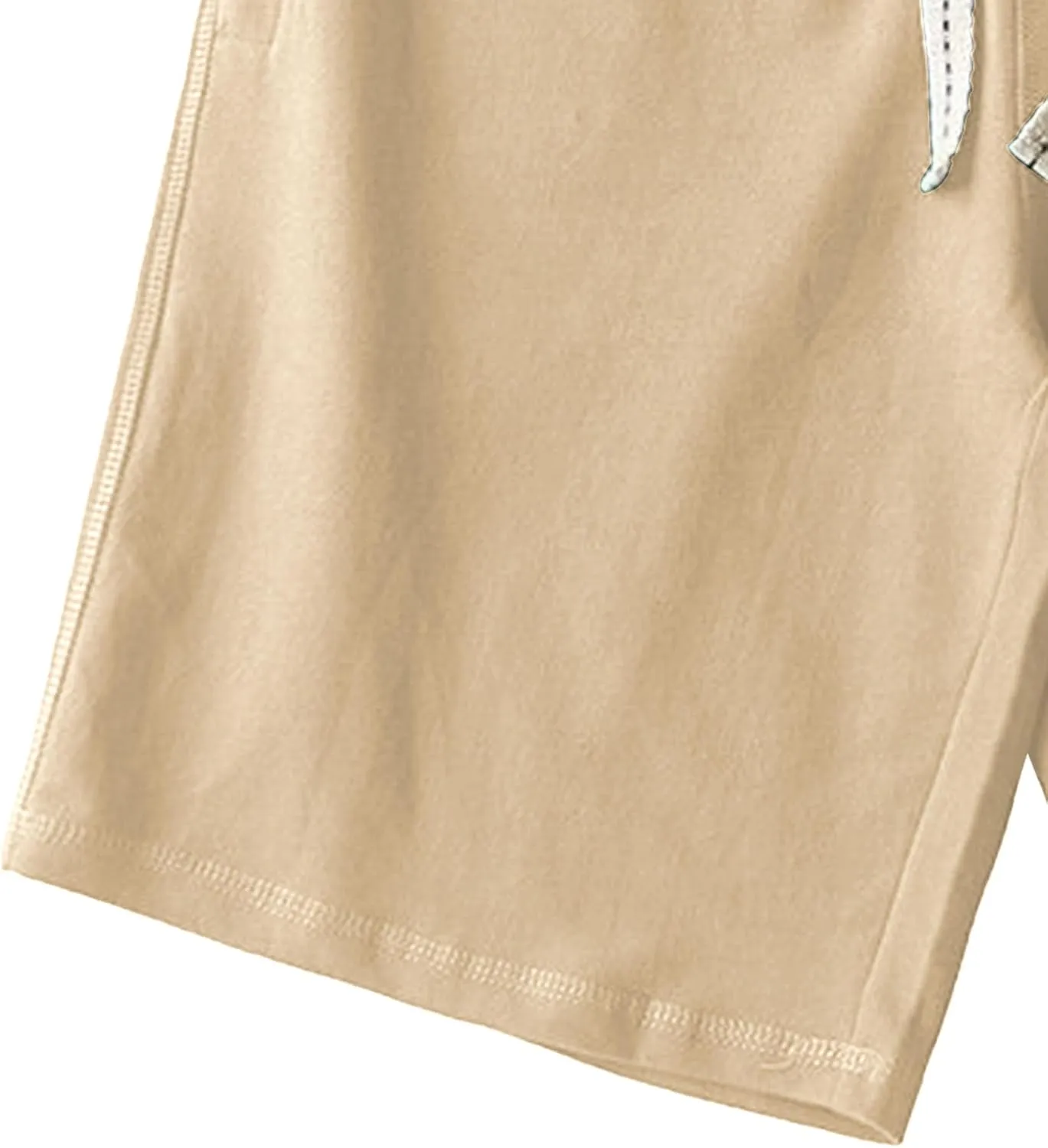 Mens Lounge Shorts Sports Cotton Sweat Drawstring Shorts with Pockets