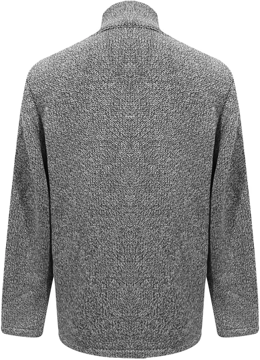 Men's Open Front Lightweight Stand Collar Cardigan Casual Button Down Knit Cardigan Sweaters Wool Blend Jacket Coat