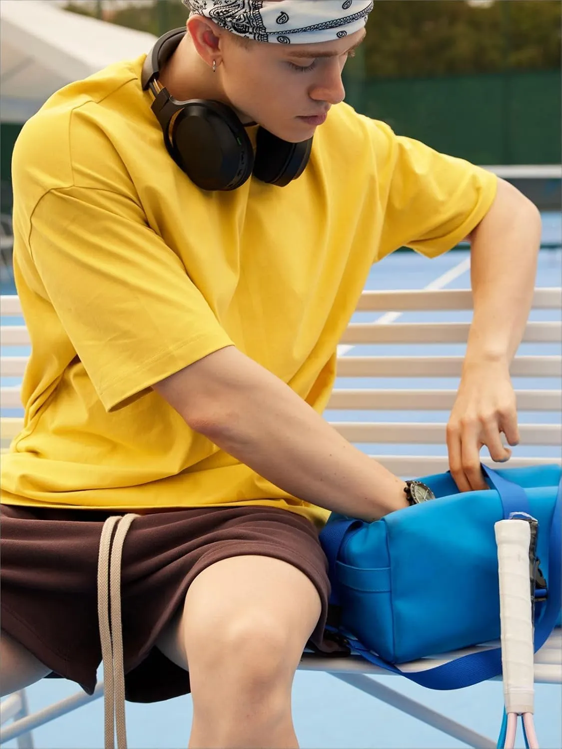 Men's Oversized Cotton T Shirt Baggy Tee Casual Crew Neck Short Sleeve Loose Summer Basic Tops