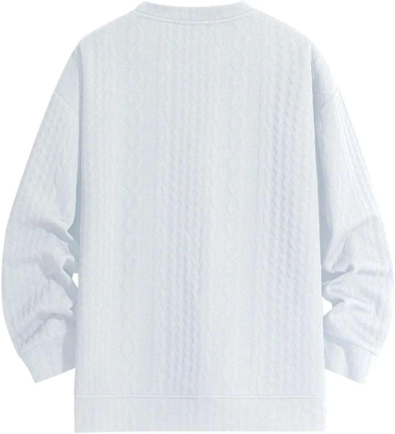 Mens Pullover Sweaters Long Sleeve Male Autumn and Winter Soild Color Sweater Long Sleeve Sweater