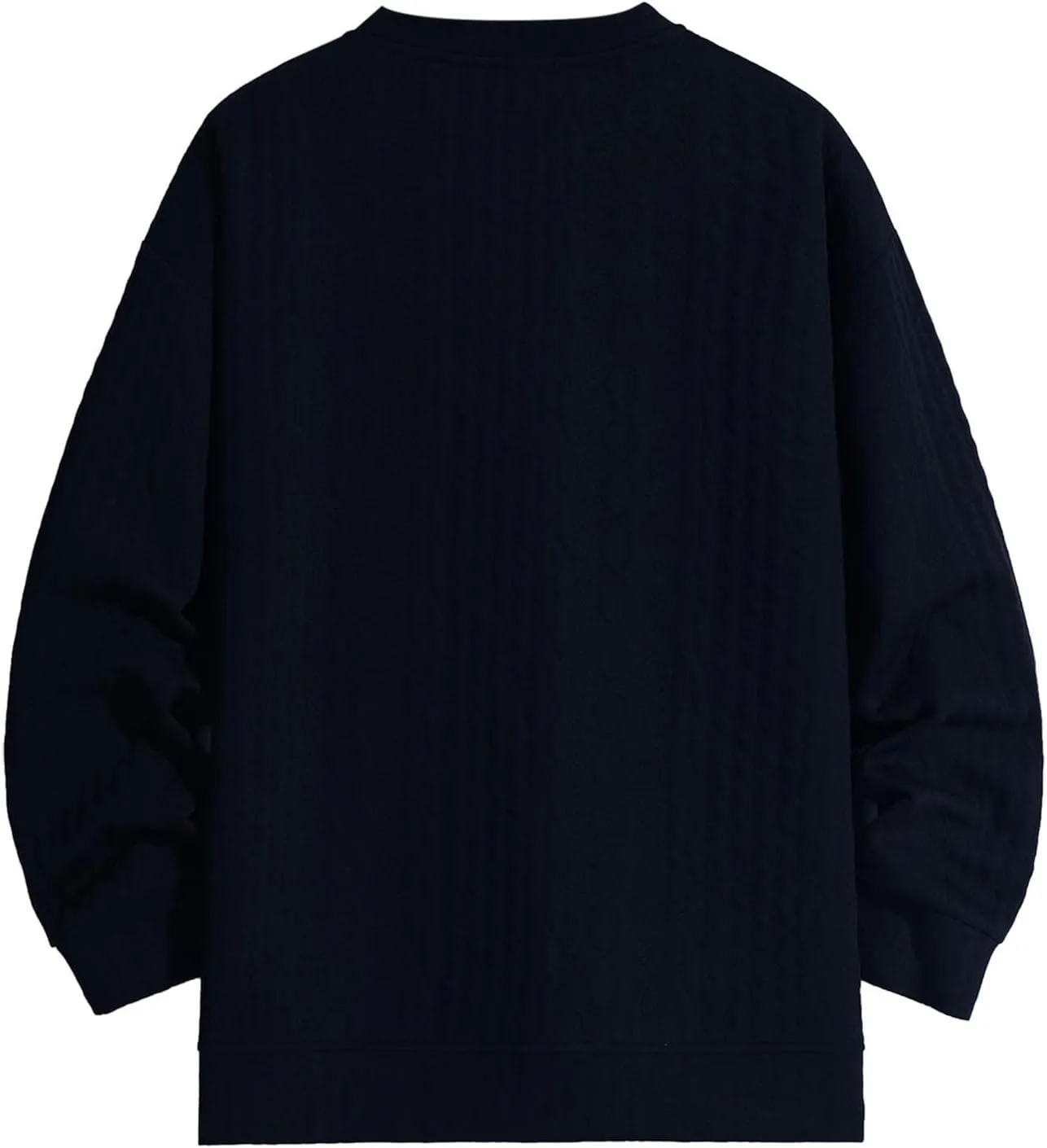 Mens Pullover Sweaters Long Sleeve Male Autumn and Winter Soild Color Sweater Long Sleeve Sweater