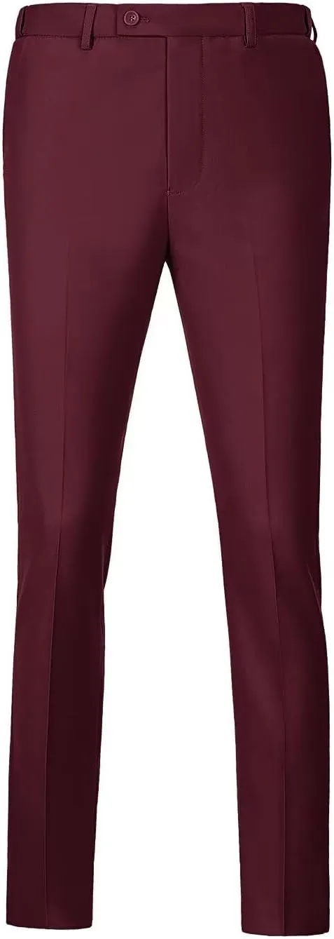 Men's Slim Fit Dress Pants Stretch Casual Pants Mens Work Slacks