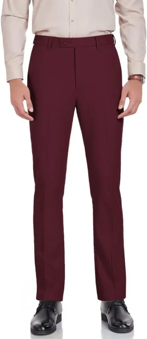 Men's Slim Fit Dress Pants Stretch Casual Pants Mens Work Slacks