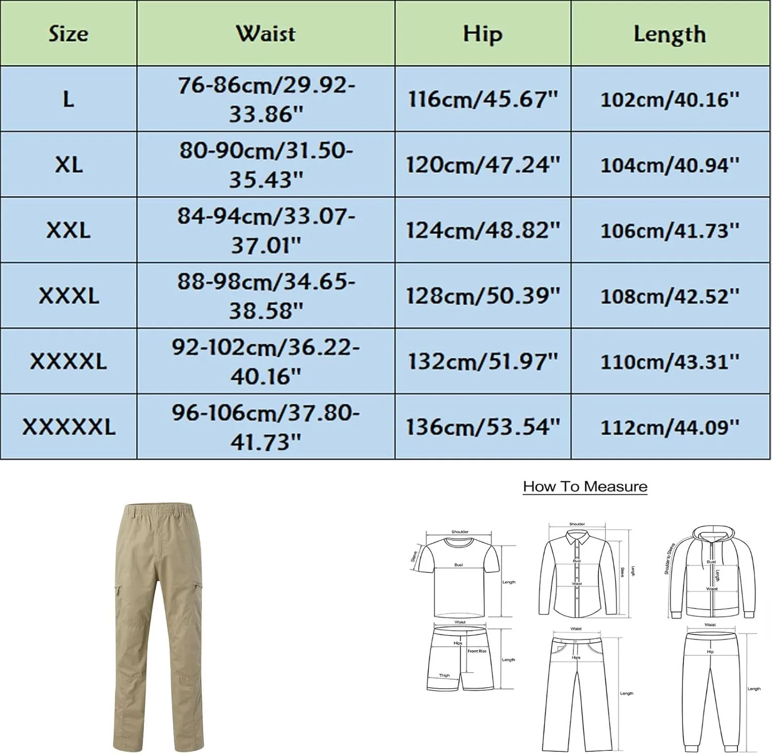 Men's Slim-Fit Stretch Cargo Pant Outdoor Work Cargo Shorts Cotton Shorts Relaxed Fit Work Shorts Loose Sweatpants