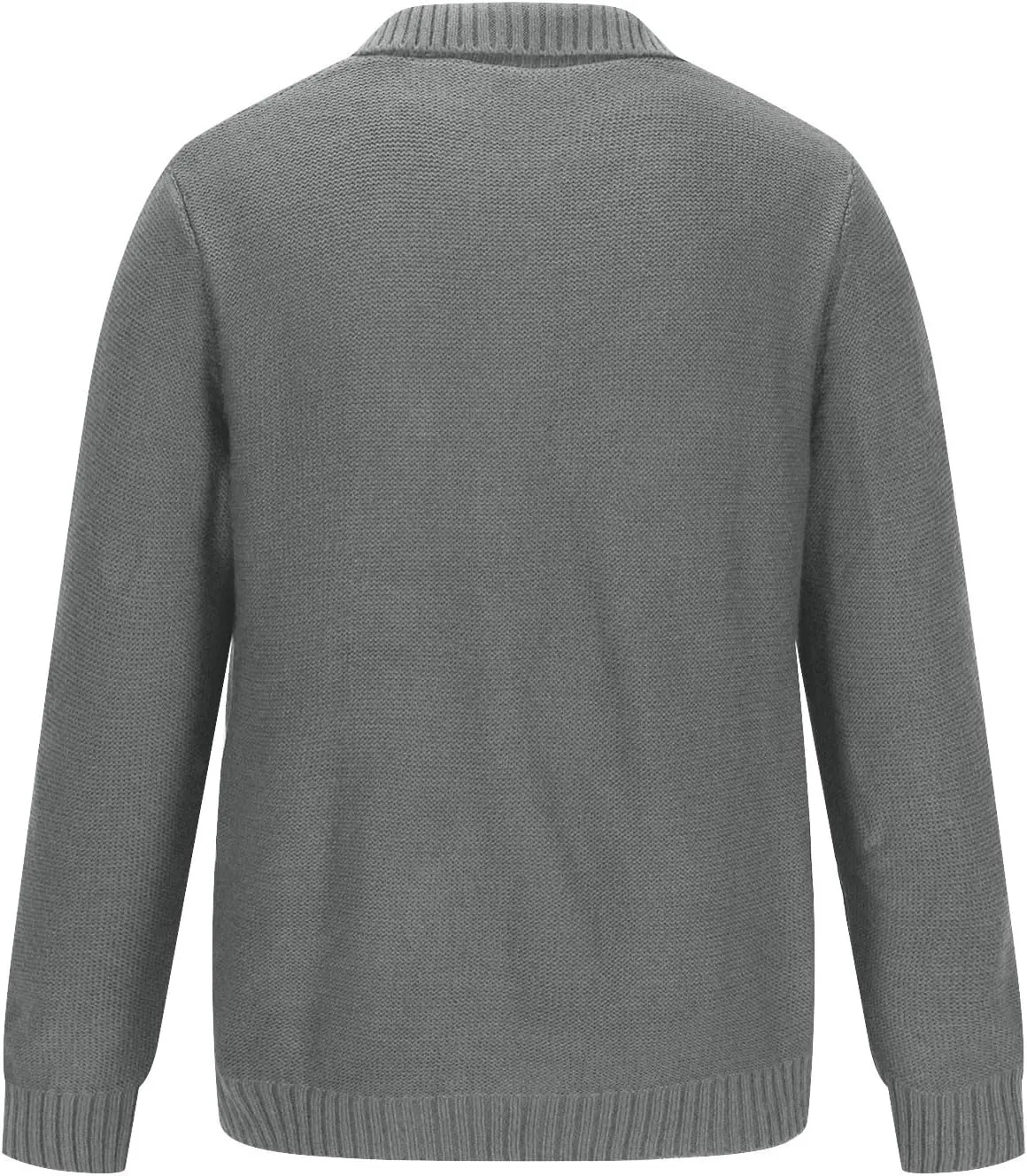 Men's Sweater Cardigan Fashion Chunky Knit Double Breasted Coat Long Sleeves Lapel Knitwear Sweater Jacket Tops
