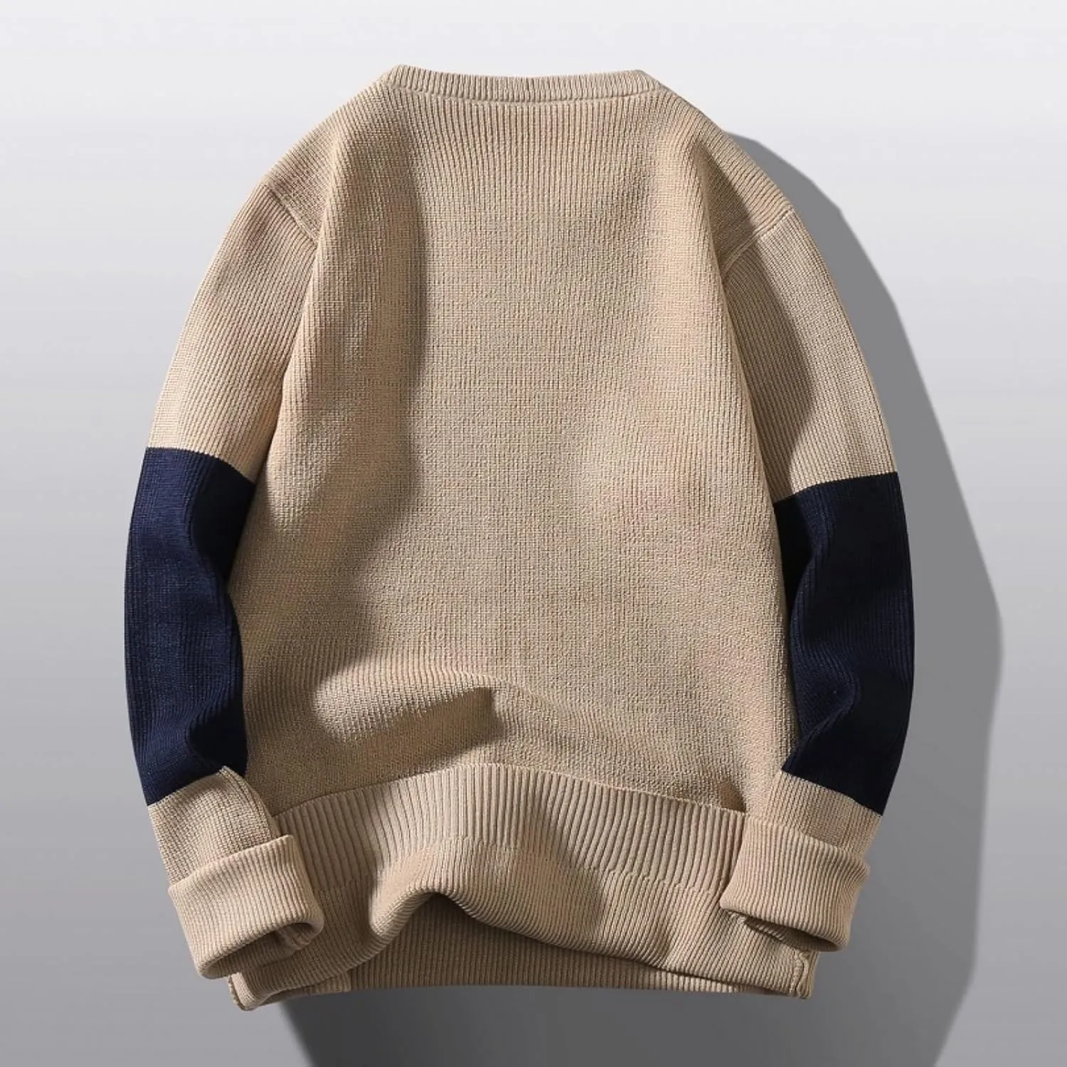 Mens Sweaters Dressy Male Autumn and Winter Wool Sweater Round Neck Pullover Mens Pullover Sweaters Dressy