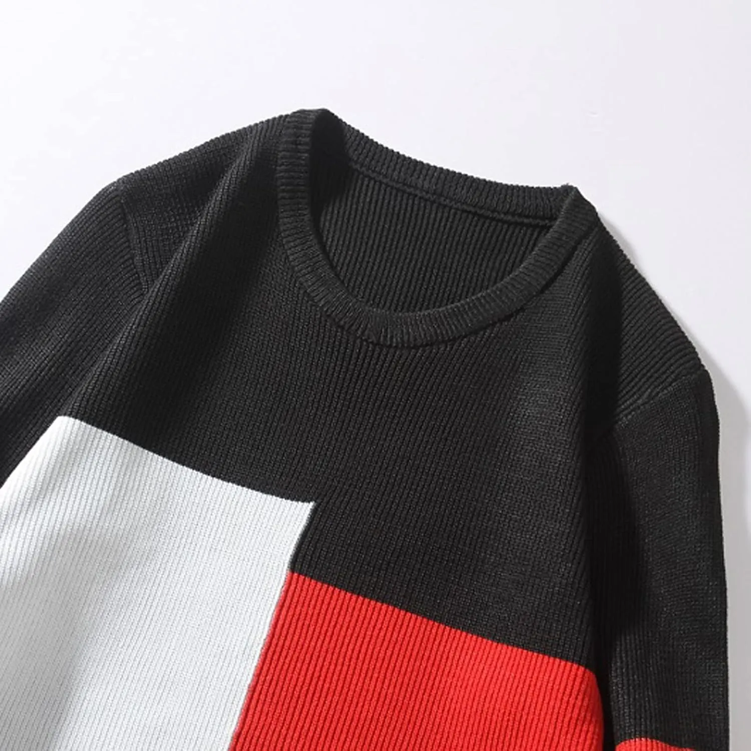 Mens Sweaters Dressy Male Autumn and Winter Wool Sweater Round Neck Pullover Mens Pullover Sweaters Dressy