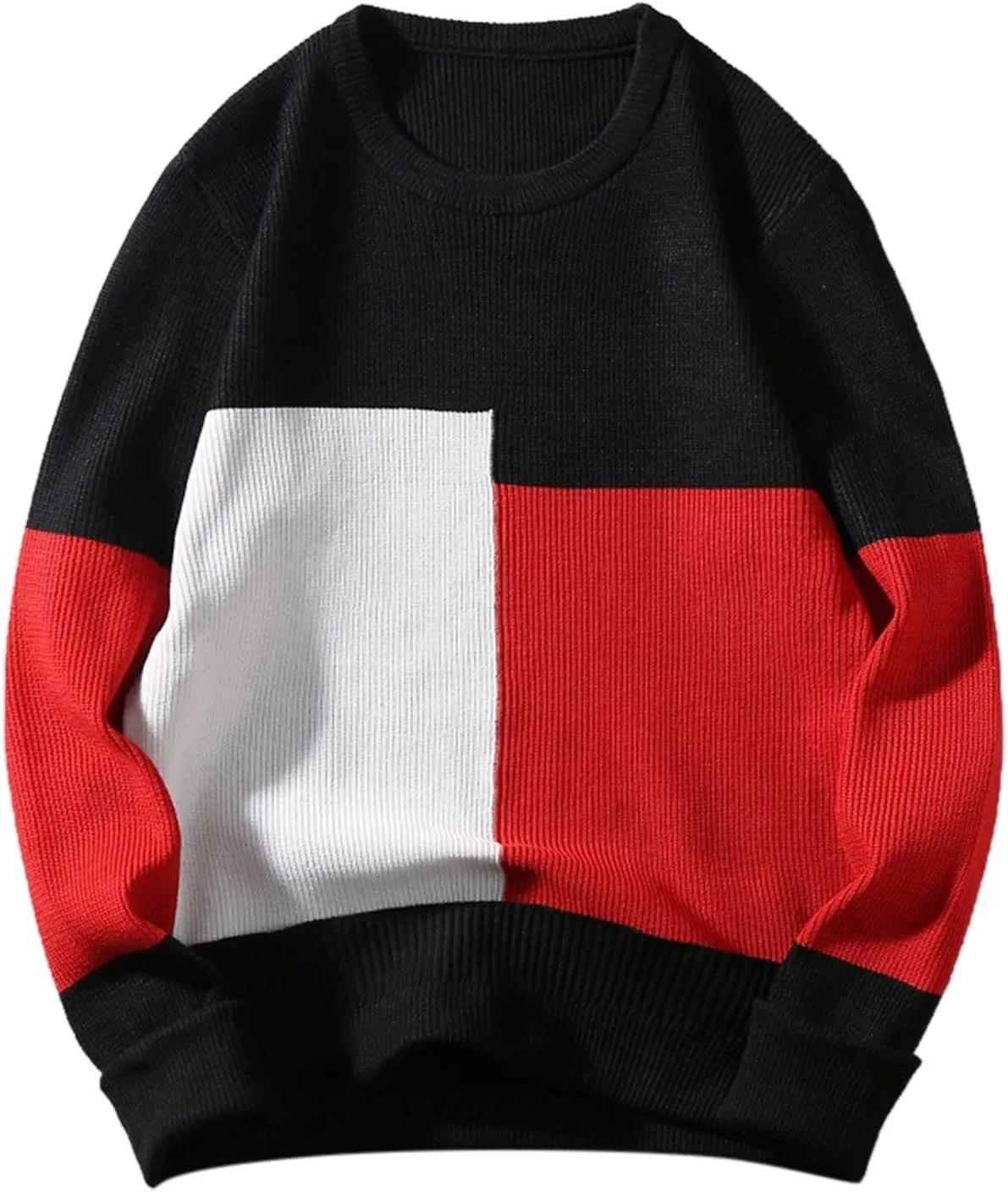 Mens Sweaters Dressy Male Autumn and Winter Wool Sweater Round Neck Pullover Mens Pullover Sweaters Dressy