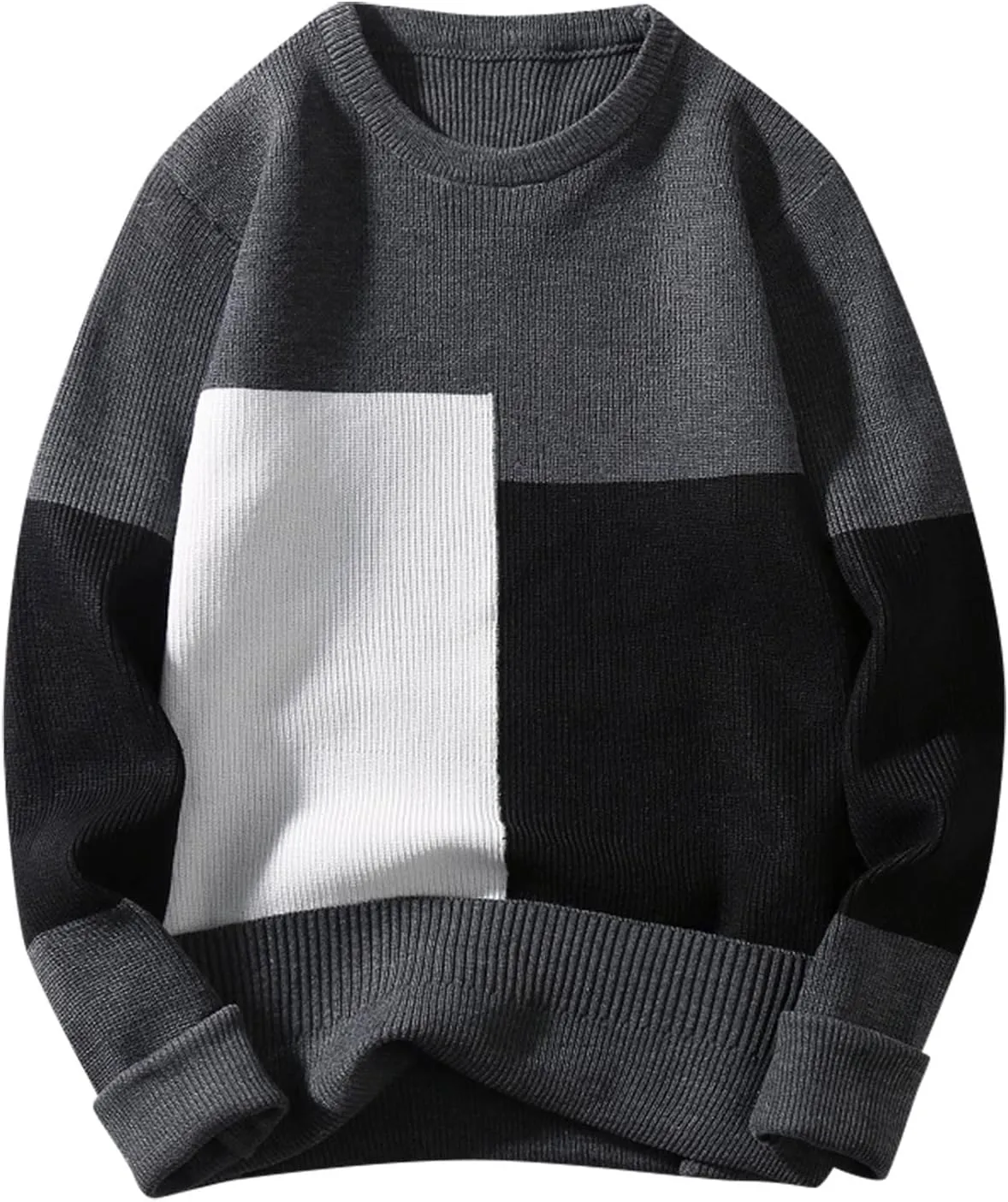 Mens Sweaters Dressy Male Autumn and Winter Wool Sweater Round Neck Pullover Mens Pullover Sweaters Dressy