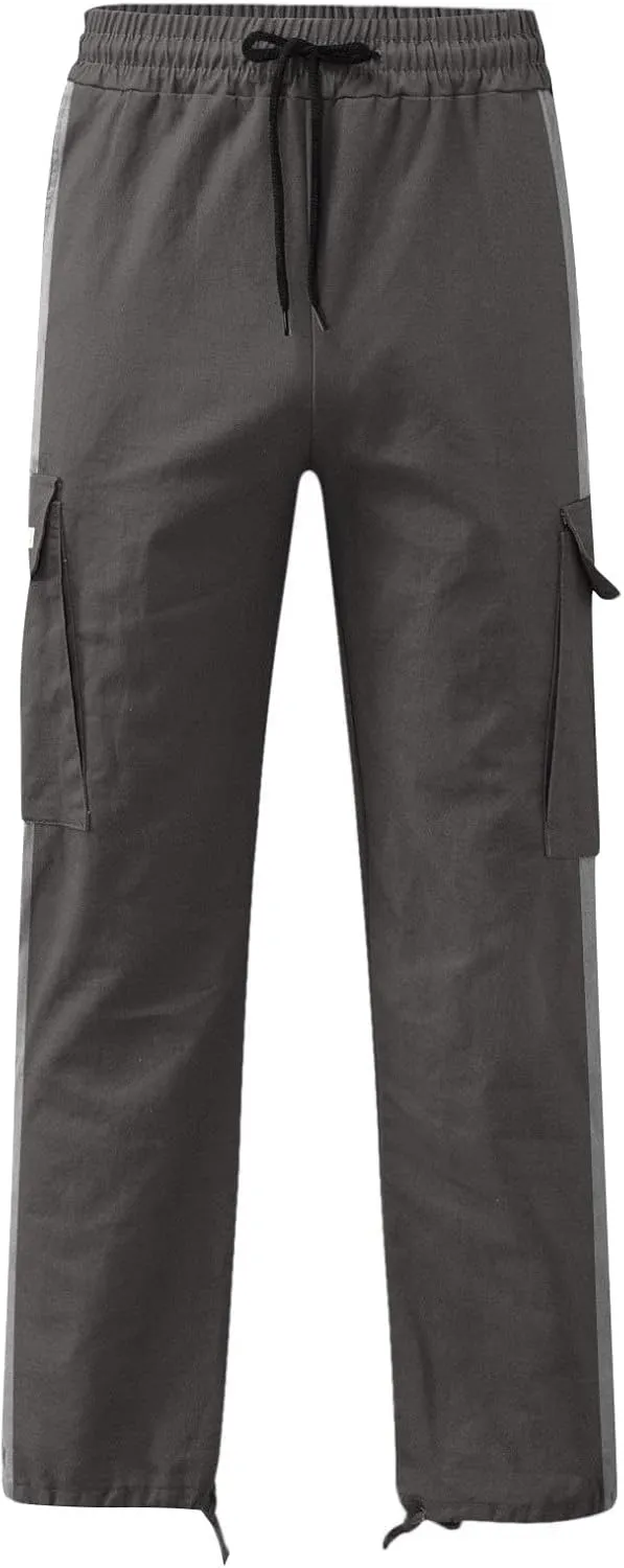 Mens Sweatpants with Pockets Big and Tall Slim Fit Camouflage Pants Cargo Pants for Men Stretch Men's Slim Fit Fleece