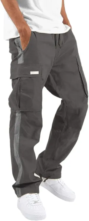 Mens Sweatpants with Pockets Big and Tall Slim Fit Camouflage Pants Cargo Pants for Men Stretch Men's Slim Fit Fleece
