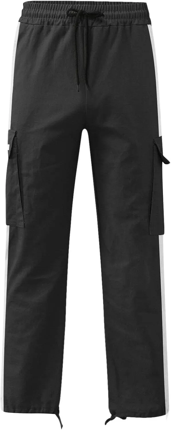 Mens Sweatpants with Pockets Big and Tall Slim Fit Camouflage Pants Cargo Pants for Men Stretch Men's Slim Fit Fleece