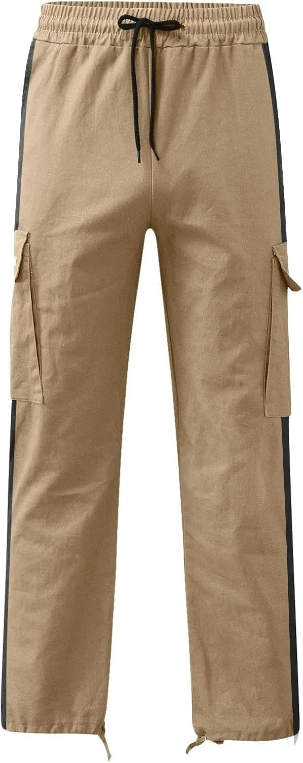 Mens Sweatpants with Pockets Big and Tall Slim Fit Camouflage Pants Cargo Pants for Men Stretch Men's Slim Fit Fleece