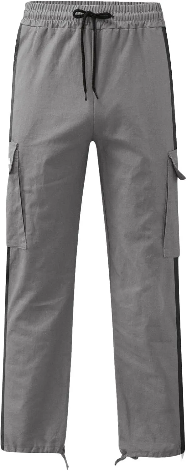Mens Sweatpants with Pockets Big and Tall Slim Fit Camouflage Pants Cargo Pants for Men Stretch Men's Slim Fit Fleece