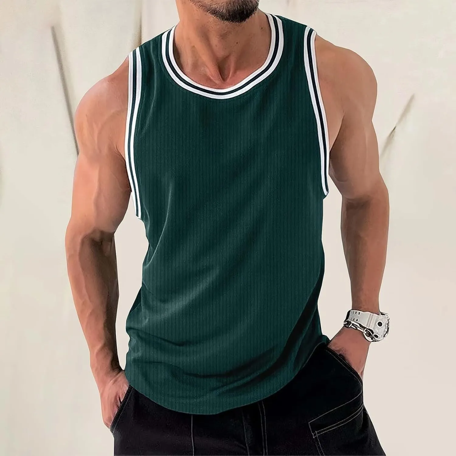 Men's Tank Tops Quick Dry Breathable Summer Sleeveless Gym Muscle Cutt Shirts Bodybuilding Workout Gym Tee Shirt