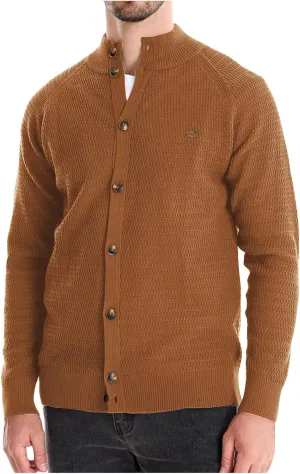 Men's Ugly Sweater Fashion Button Down Slim Fit Stand Collar Long Sleeves Knit Cardigan Shirt Jacket Blouse Tops