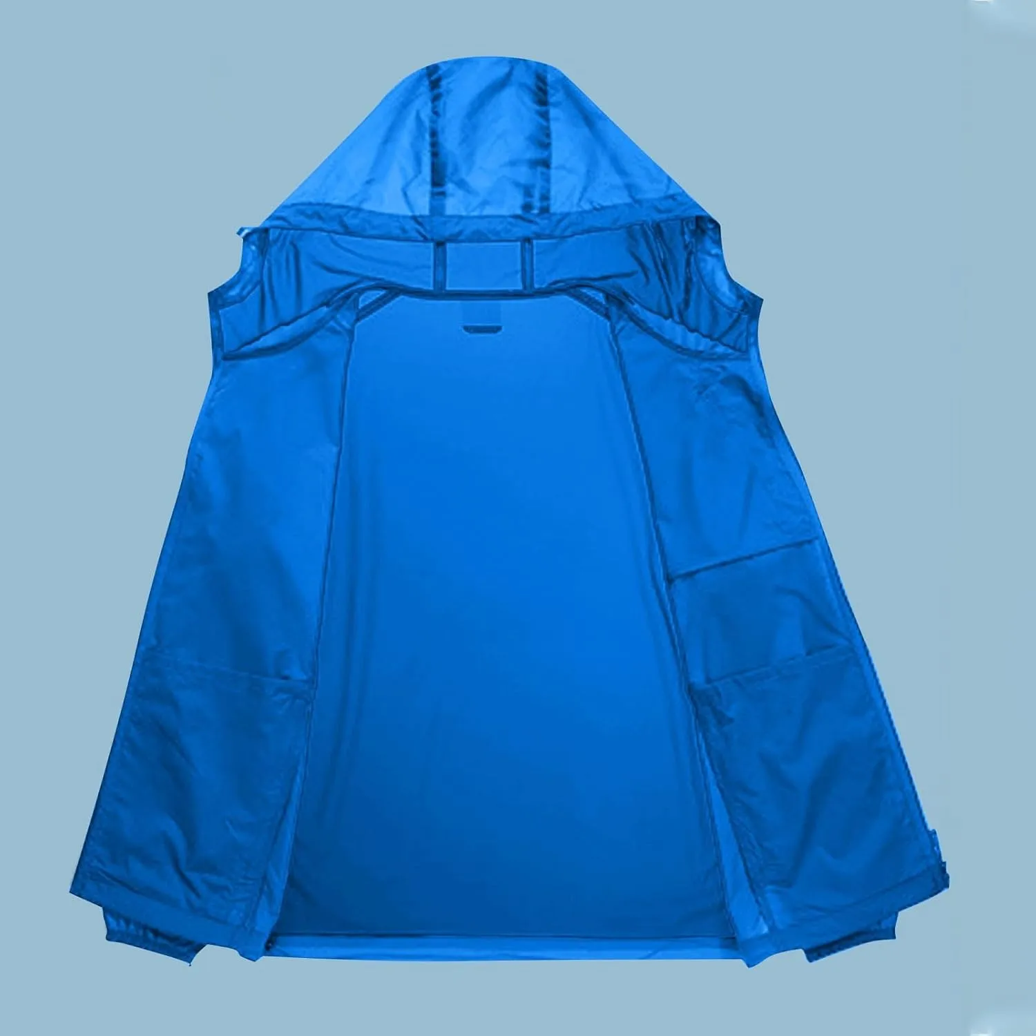 Mens UPF 50  Sun Protection Jacket Summer Quick Dry Lightweight UV Sun Shirts Outdoor Hiking Fishing Full Zip Hoodie