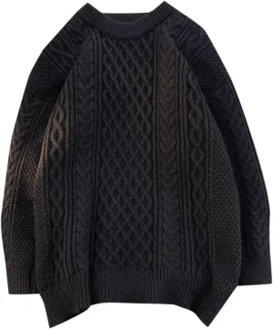 Mens v Neck Sweaters Long Sleeve Male Autumn and Spring Round Neck Sweater Knitwear Mens Pullover Sweaters Dressy