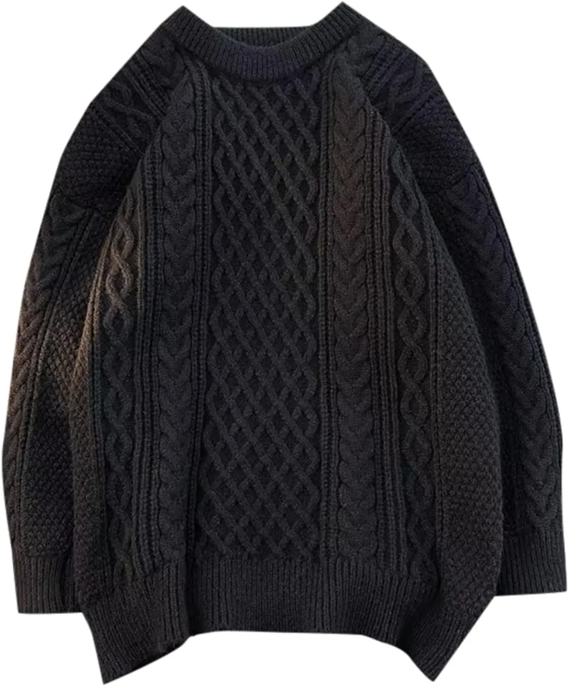 Mens v Neck Sweaters Long Sleeve Male Autumn and Spring Round Neck Sweater Knitwear Mens Pullover Sweaters Dressy