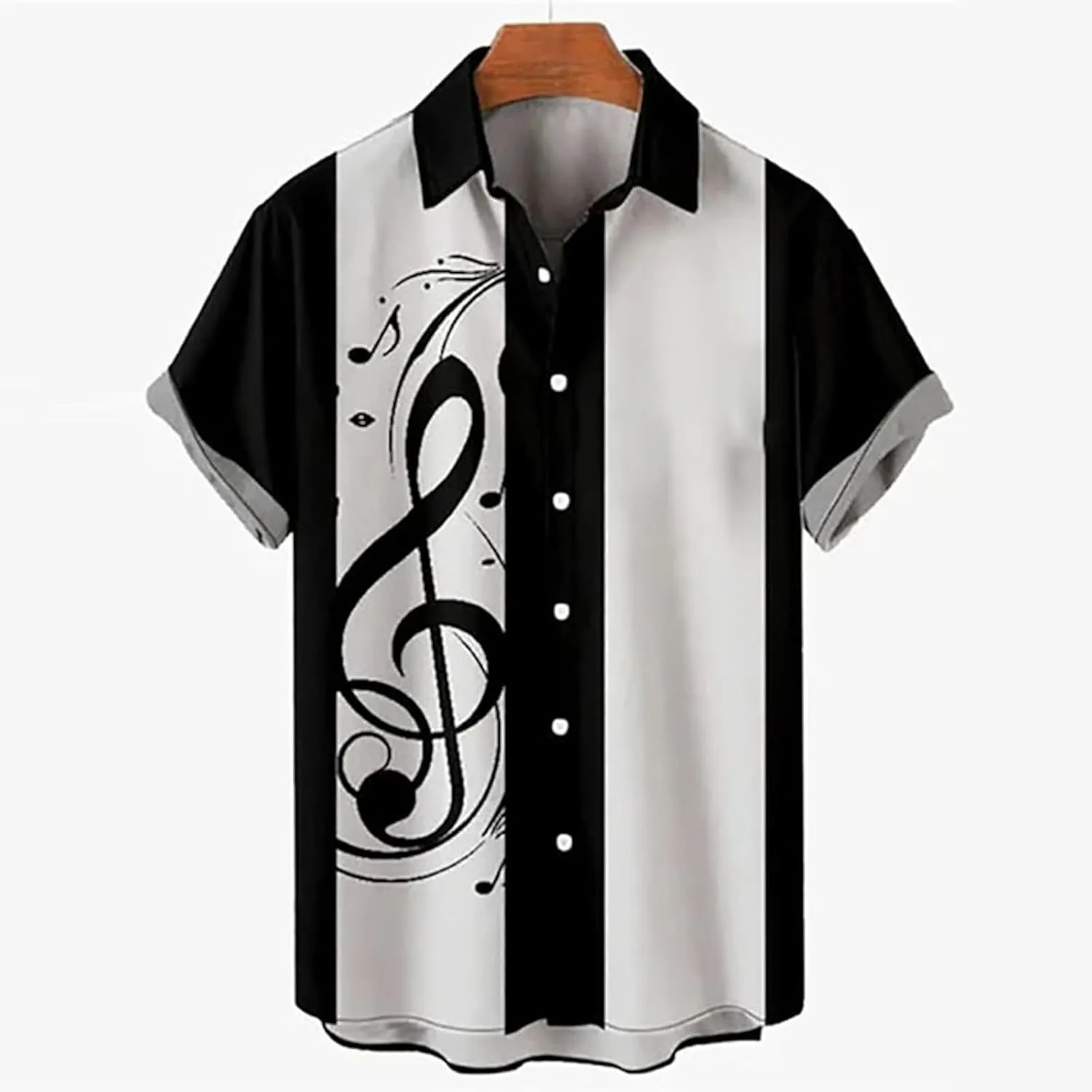 Men's Vintage Bowling Shirt Camp Collar Button Down Hawaiian Shirts Lightweight Quick Dry Summer Beach Wedding Blouse