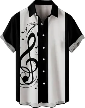Men's Vintage Bowling Shirt Camp Collar Button Down Hawaiian Shirts Lightweight Quick Dry Summer Beach Wedding Blouse
