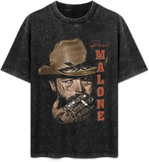 Men's Vintage Oversized Short Sleeve Casual T Shirts Loose Tees Top