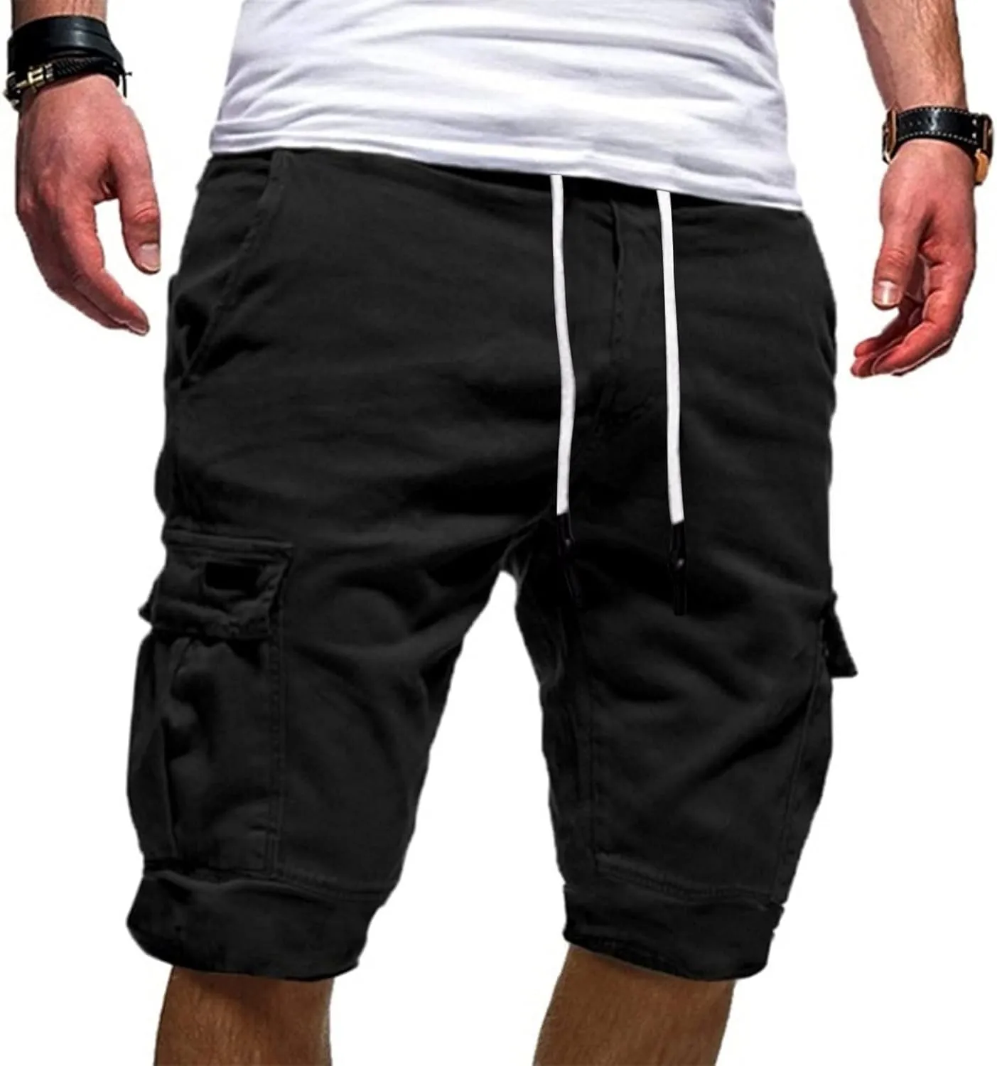 Men's Waterproof Tactical Shorts,Outdoor Cargo Shorts Lightweight Quick Dry Breathable Hiking Fishing Cargo Shorts