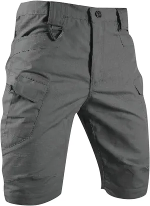 Men's Waterproof Tactical Shorts,Outdoor Cargo Shorts Lightweight Quick Dry Breathable Hiking Fishing Cargo Shorts