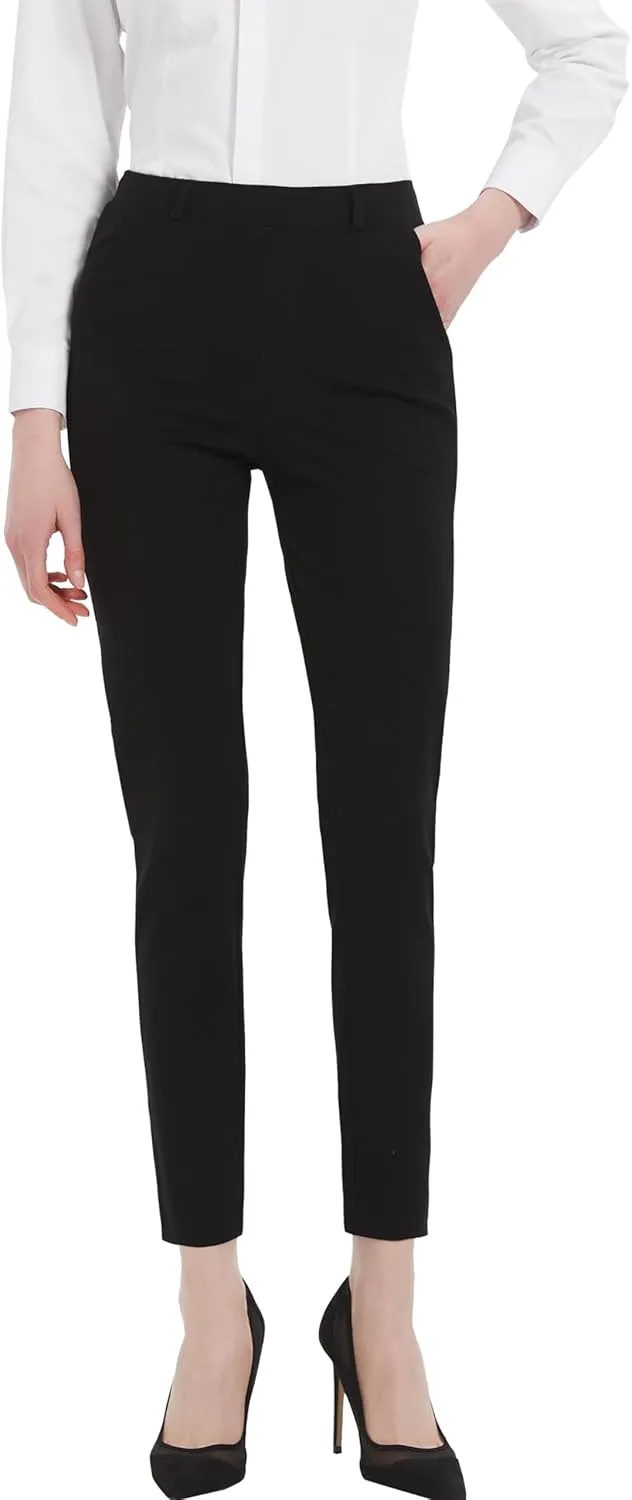 MGWDT Pants for Women's Dress Stretchy Blazer Business Pull On Work Pants