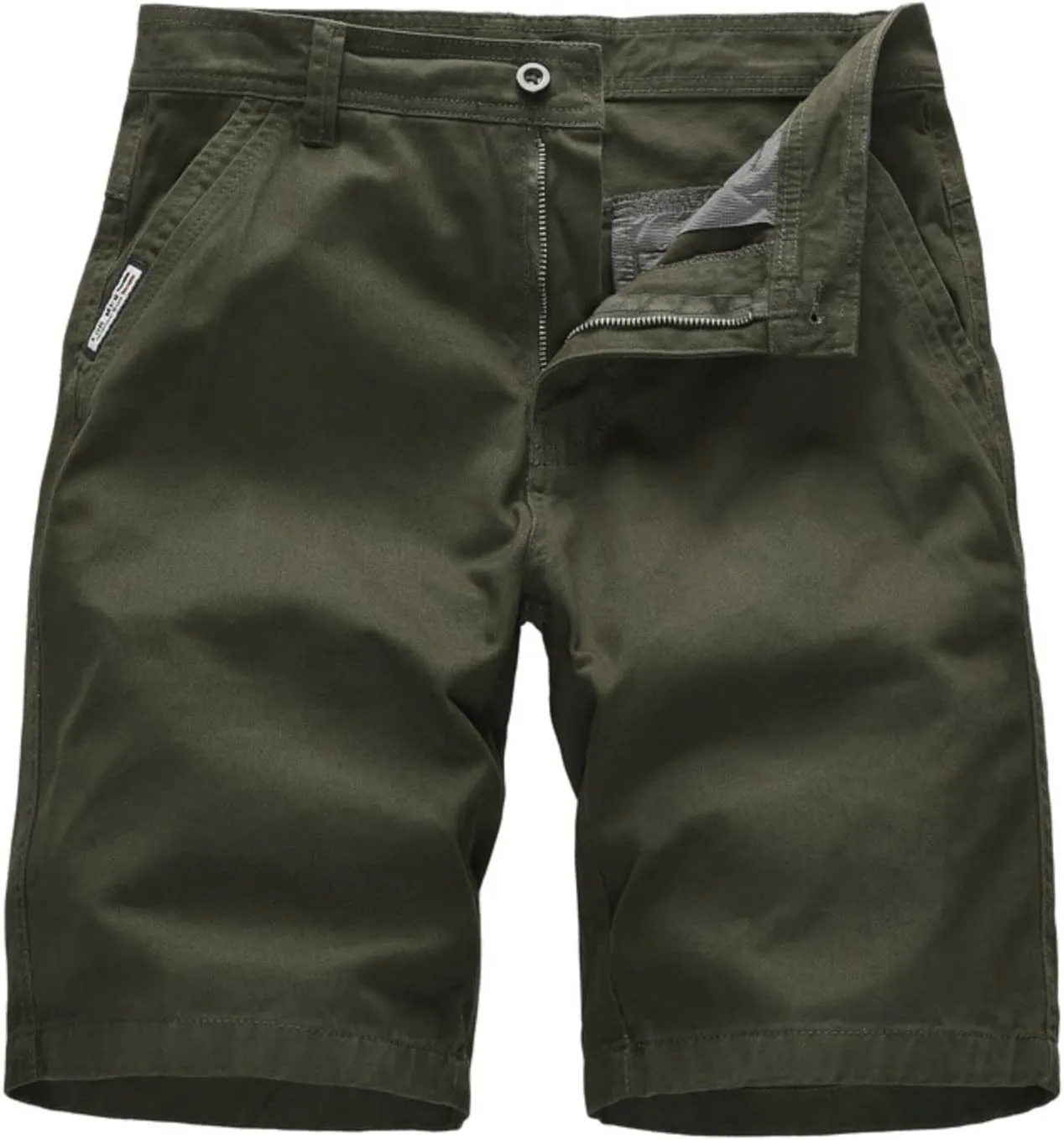 Mmoneyake Mens Casual Cargo Shorts Cotton Lounge Shorts Relaxed Fit Bermuda Shorts Athletic Sport Pants Outdoor Hiking Shorts