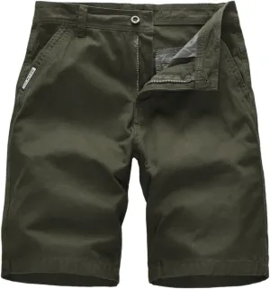 Mmoneyake Mens Casual Cargo Shorts Cotton Lounge Shorts Relaxed Fit Bermuda Shorts Athletic Sport Pants Outdoor Hiking Shorts