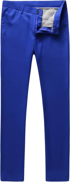 MOGU Mens Slim Fit Front Flat Casual Pants