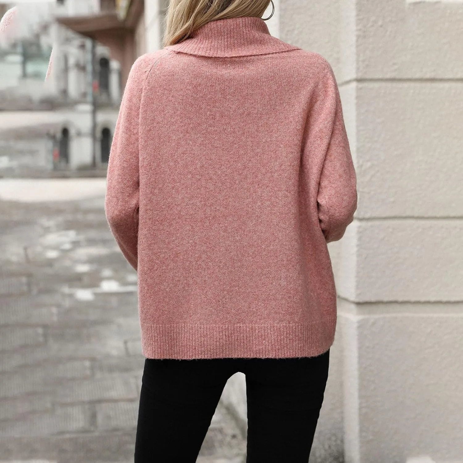 Off The Shoulder Sweater for Women Fall Long Sleeve Top 2024 Outfits Loose Knitted Winter Pullover Sweaters Plus Size